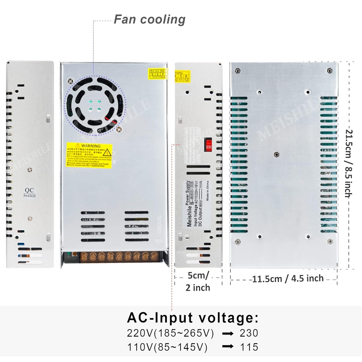 36V 16.7A 600W LED La Guida IL Passaggio Di Potere IL Trasformatore L'Industria Elettrica CCTV Monitor Fonte Di Energia Una Pressione Costante 110/220VAC-DC36V Switching Power Supply 600 Watts