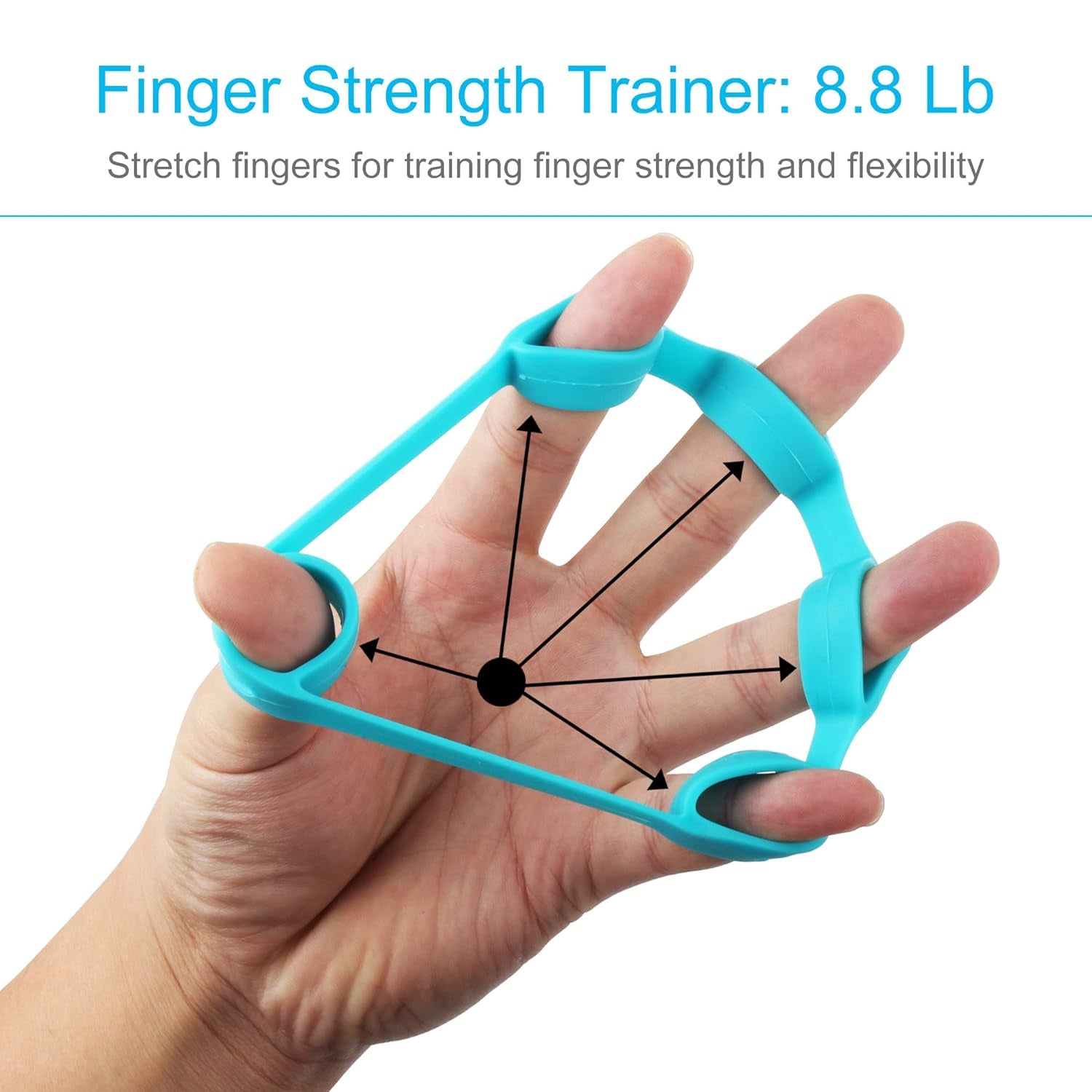 Pallina Antistress Rinforzante-Dito Exerciser Palla and Mano Strengthener per Atleti, Musicisti E Terapia Fisica