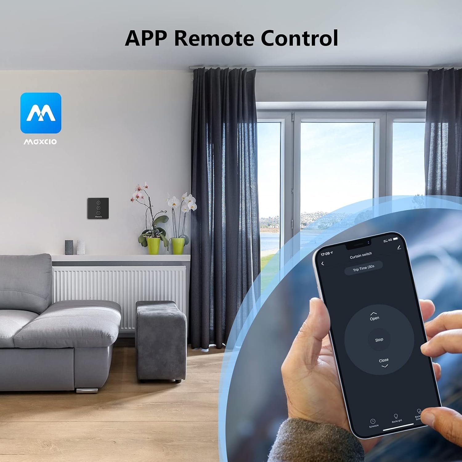 Interruttore Tapparelle Wifi,  Smart Switch per Tapparelle Elettriche, Compatibile Con Alexa E Google Home, APP Controllo, Interruttore Wifi per Persiane Avvolgibili E Tende