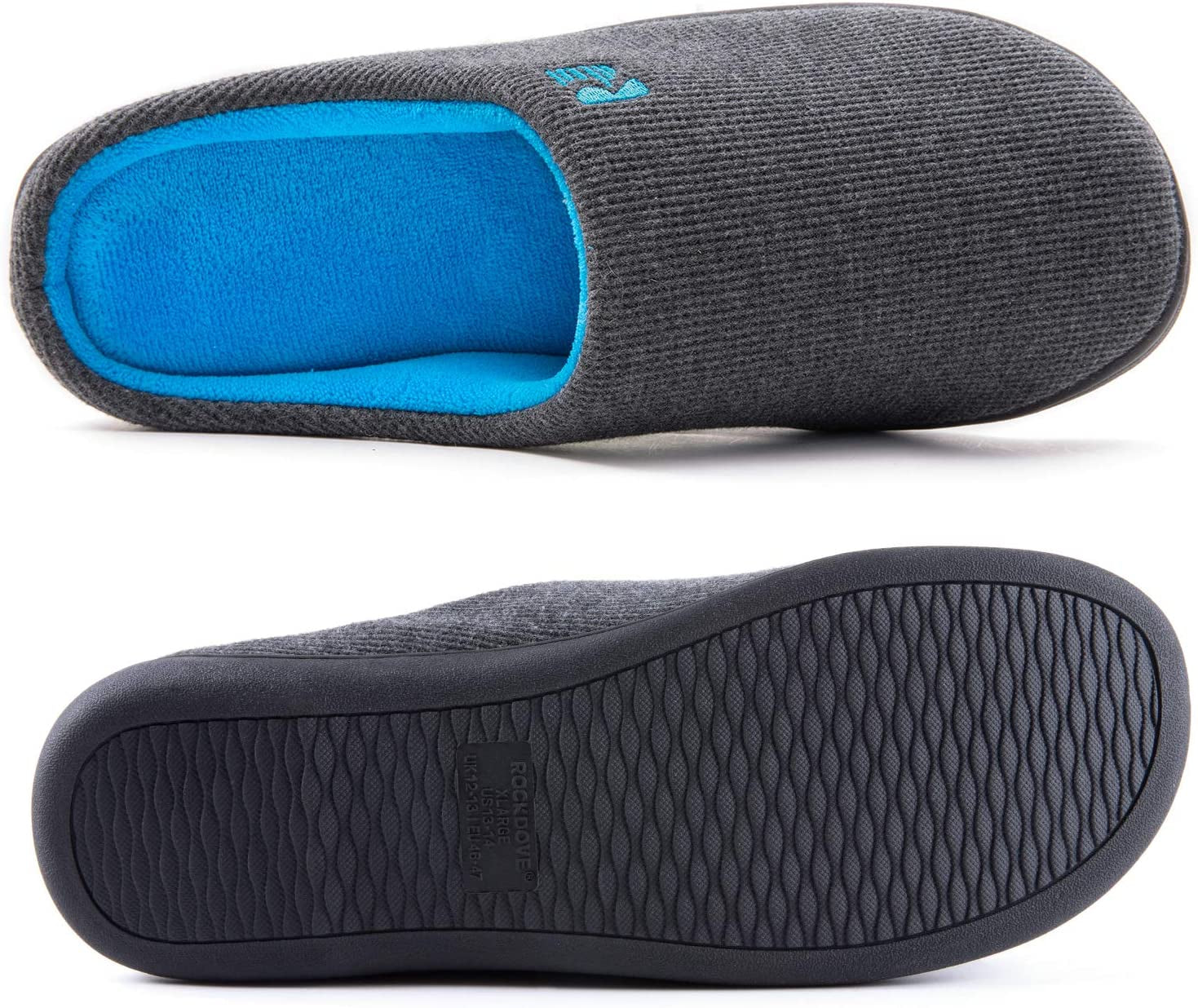 Bicolore Pantofola Da Uomo in Memory Foam