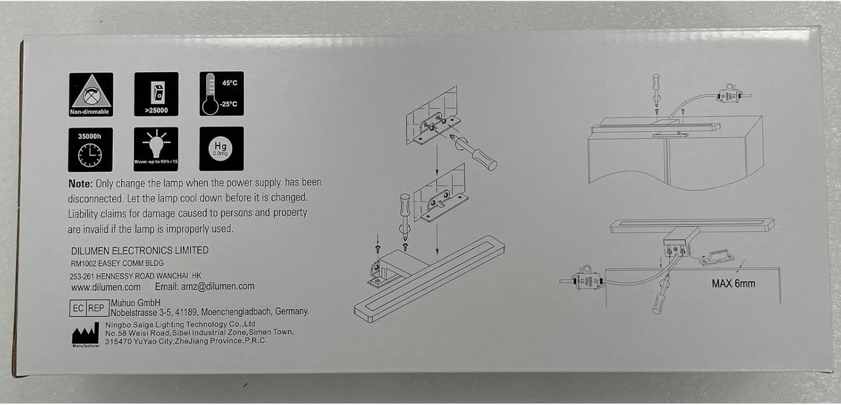 Luce Specchio Bagno Led, 5W 600Lm 30Cm, Lampada Specchio Bagno Parete, Bianco Naturale 4000K, Illuminazione Armadietto Specchio 230V IP44 Lampada Specchio Bagno ... (30Cm-4000K)