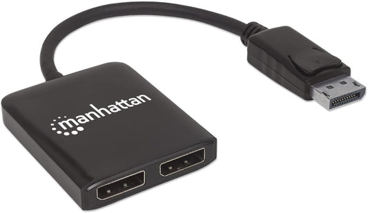 207768 Displayport Video Splitter - Video Splitters (Displayport, Gold, 480I,480P,576I,576P,720P,1080I,1080P,2160P, Black, 0-40 °C, -20-60 °C)