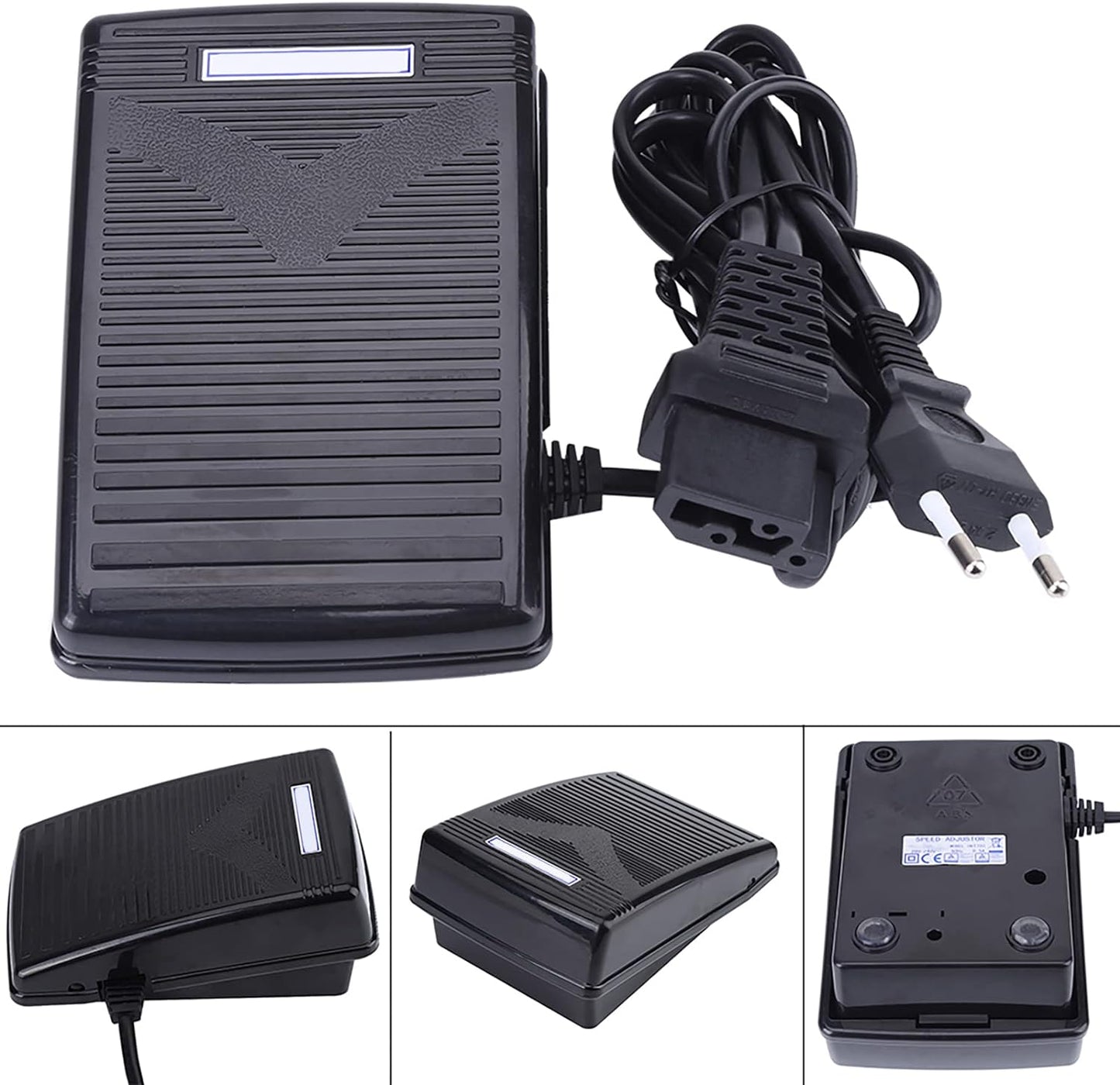 Cavo Di Comando a Pedale Elettronico Con Pedale Di Controllo a Pedale 220V Con Cavo Di Alimentazione per Macchina Da Cucire Singer 974 (Spina Europea) (EU Plug 200-240V)