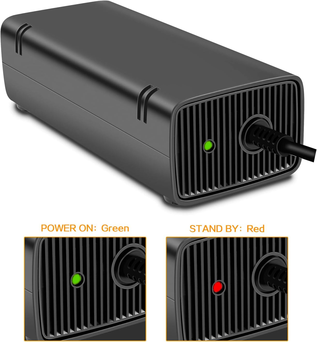 Alimentatore Di Rete Con Cavo Di Alimentazione per Console Microsoft Xbox 360 Slim, 100-220 V