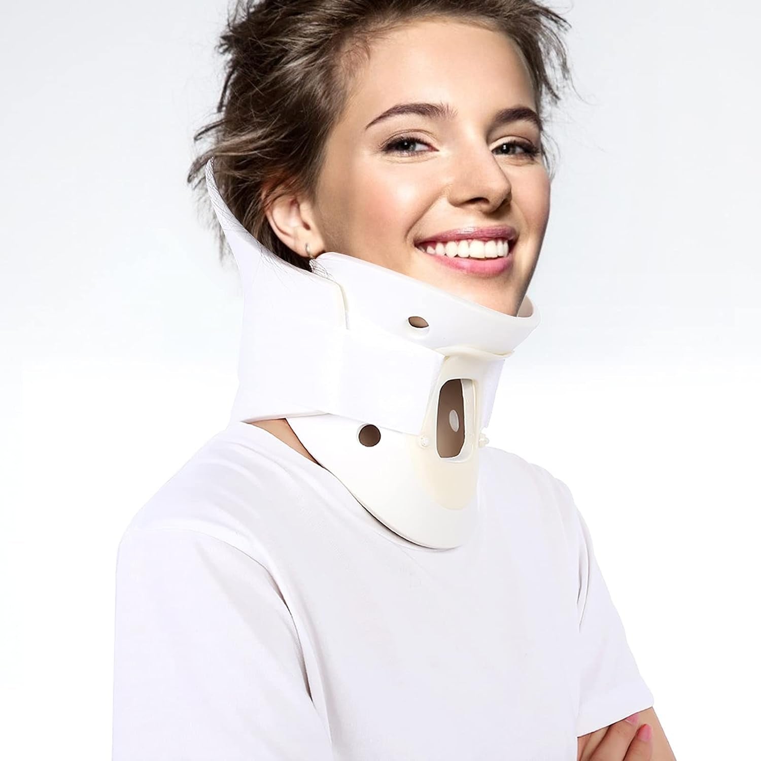 Neck Brace Collar Support Collo Regolabile Brace Di Fissaggio Spine Care Correzione Unità Fornire Sollievo per Dolori Al Collo E Parte Superiore Della Schiena(S)