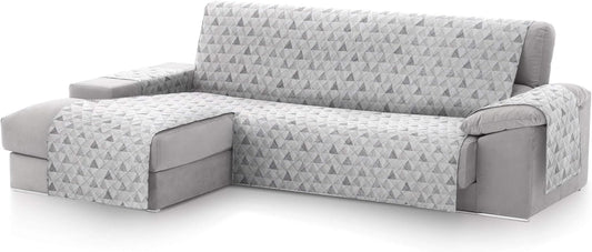 Textilhome - Copridivano Salvadivano Chaise Longe MALU - Color C/2 -BRACCIOLO SINISTRA - Protezione per Divani Imbottiti - Dimencione 240Cm -(VISTO DI FRONTE).