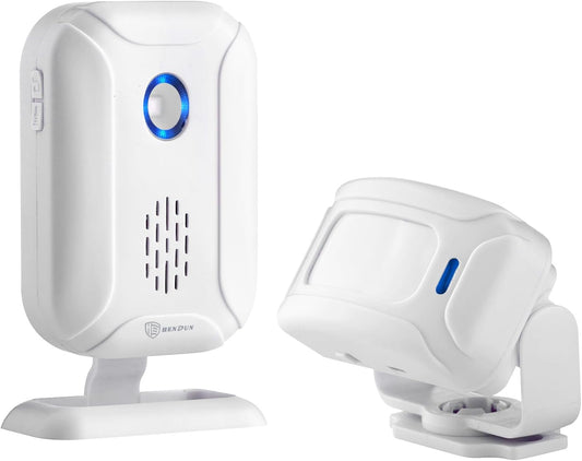 Allarme Con Sensore Di Movimento/Campanello/Allarme, Allarme Di Sicurezza Domestica, Allarme Di Ingresso Di Benvenuto, Allarme Cassetta Postale, Campanello Porta Visitatore, Portata a 279,8 M, 36
