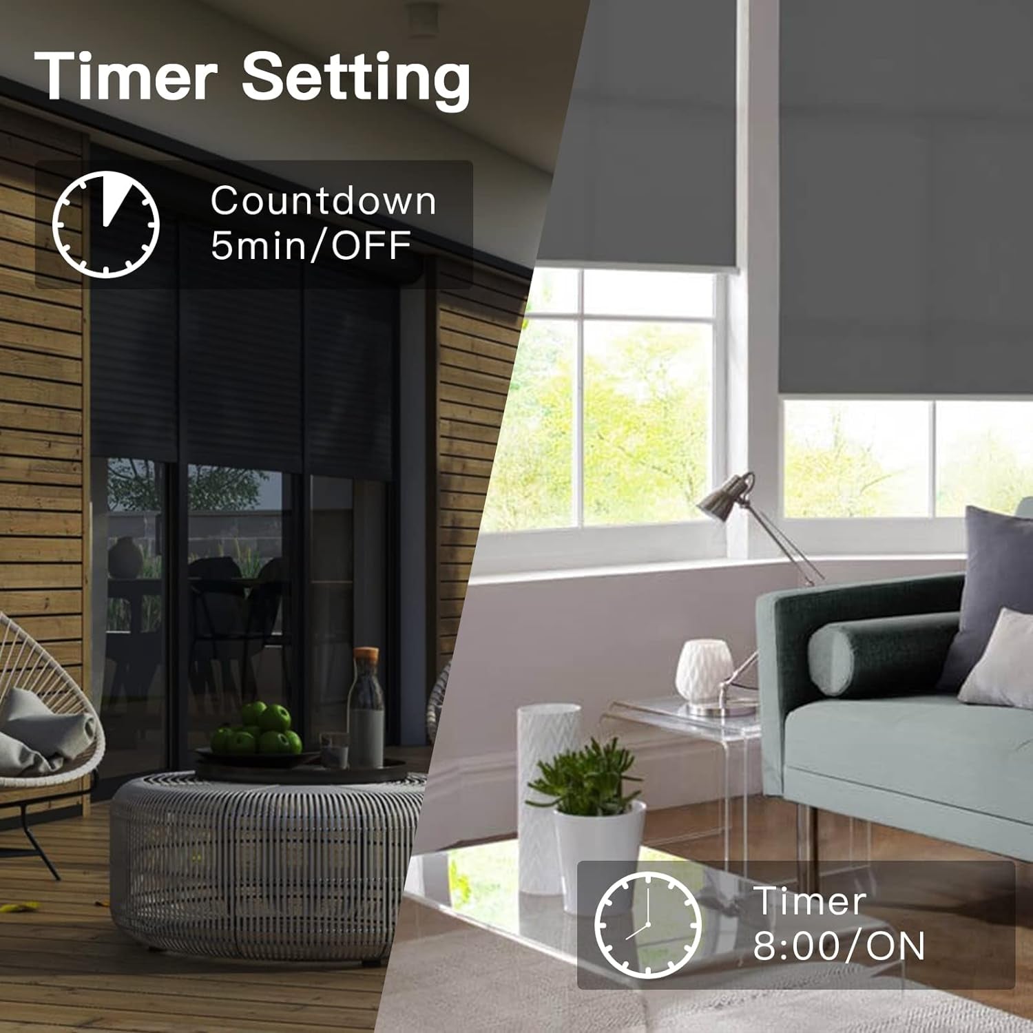 Alexa, Interruttore per Tapparelle, 1 Vano, 1 Via, Wifi Touch, Telecomando Con App Smart Life/Tuya, Interruttore Smart per Tapparelle, Compatibile Con Alexa E Google Home, Colore: Bianco