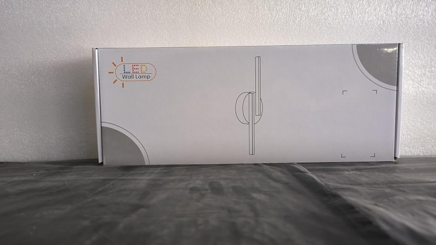 Applique Da Parete Interno, 16W Lampada Da Parete Moderno, Luce Fredda 6500K 1800LM Lampada a Muro per Camera Da Letto, Soggiorno, Corridoio, Scale, 45CM