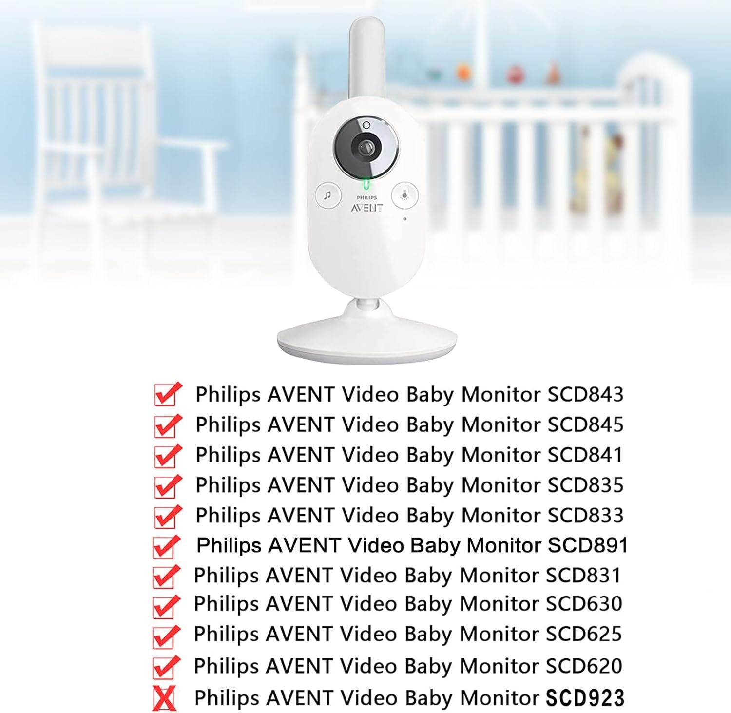 Philips Avent, Supporto per Monitor per Baby Monitor per Philips Avent, Supporto Multifunzione Flessibile per Monitor Video Philips Avent, Video, Baby Monitor