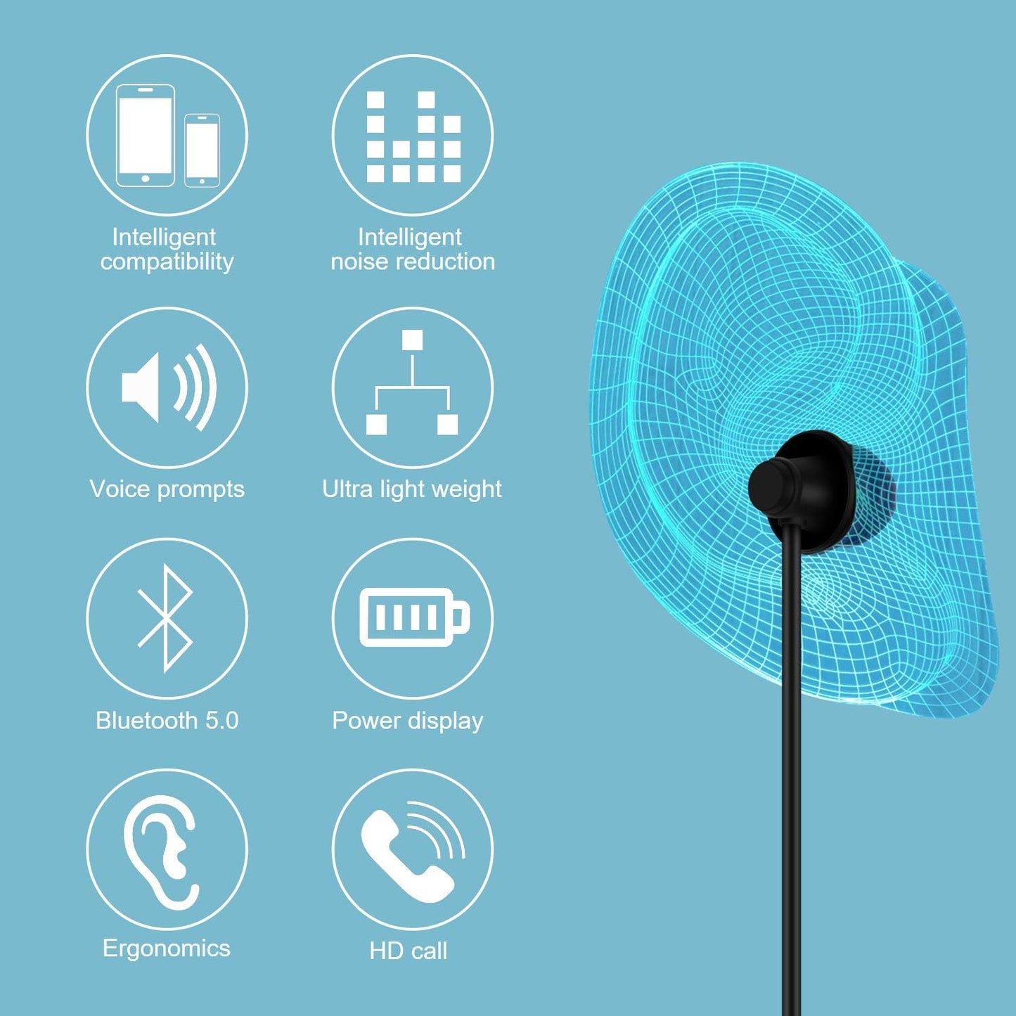 Cuffie per Dormire Bluetooth 5.0 Auricolari In-Ear Morbidi per Insonnia, Traversine Laterali, Palestra, Relax E Sport
