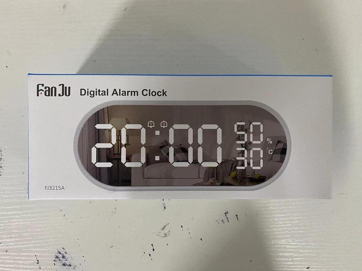 Sveglia Digitale Con Grande LED, Indicatore Di Temperatura E Umidità, Porta Di Ricarica USB, Doppio Allarme Con Modalità Snooze, Sveglia per Scrivania in Camera Da Letto