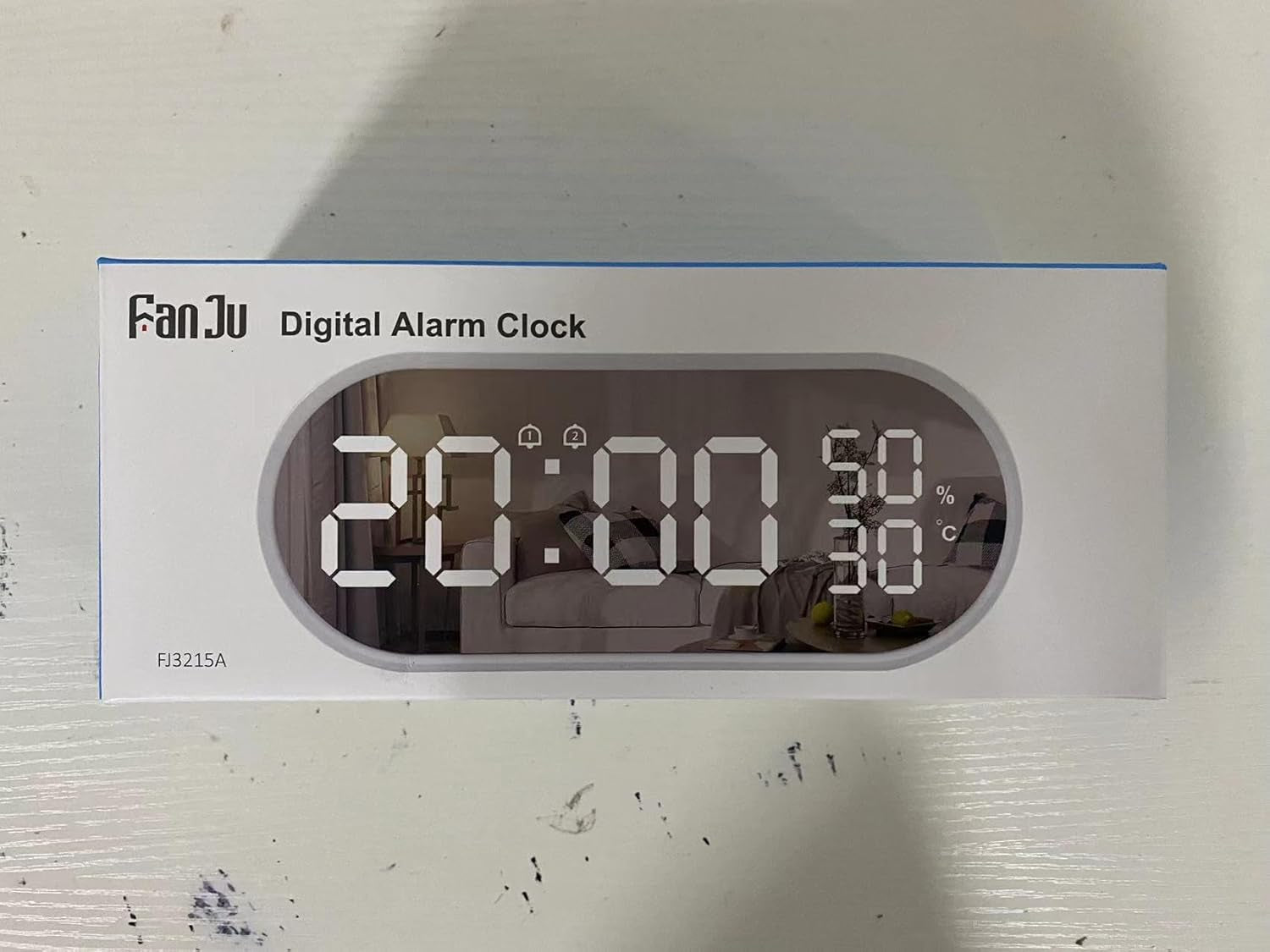 Sveglia Digitale Con Grande LED, Indicatore Di Temperatura E Umidità, Porta Di Ricarica USB, Doppio Allarme Con Modalità Snooze, Sveglia per Scrivania in Camera Da Letto