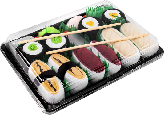 - Donna Uomo Calzini Sushi Tamago Tonno Butterfish 2X Maki - 5 Paia - Taglia 41-46