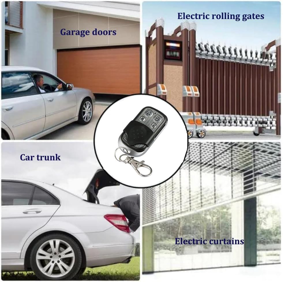 433Mhz Telecomando Cancello Sostituzione Porta Del Garage Cancello Elettrico,Telecomandi Originali Duplicati per Veicoli, Chiusura Centralizzata, Porte Del Garage