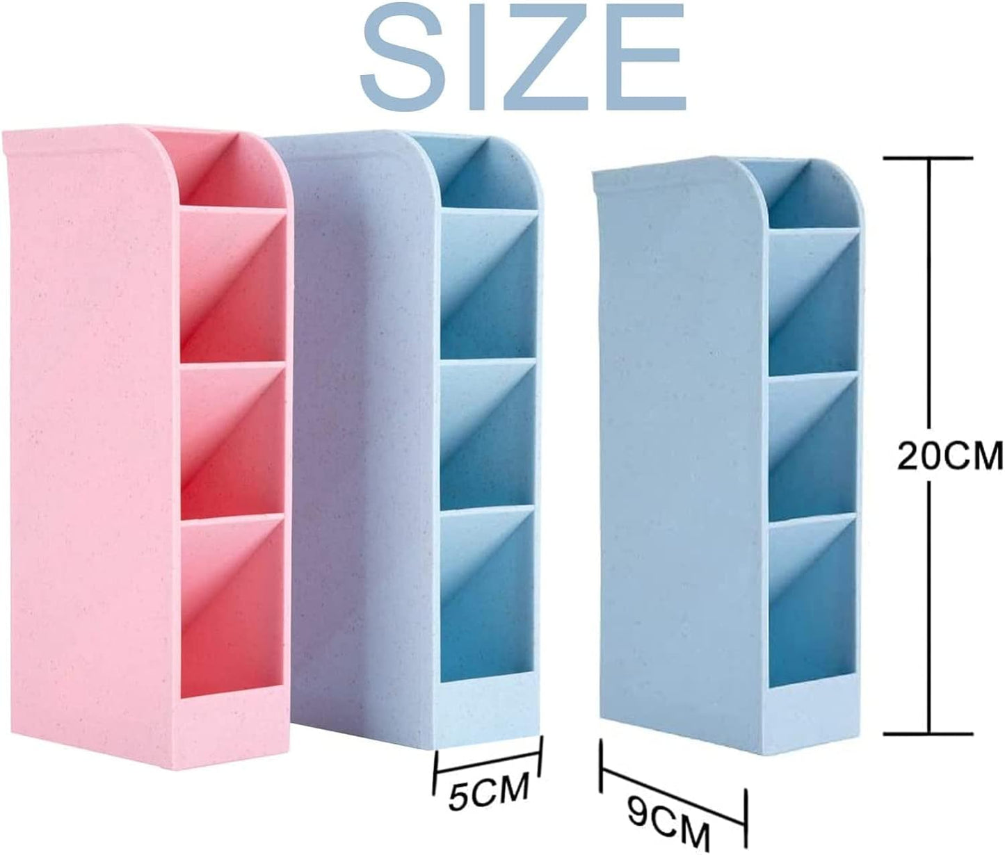 4 Pezzi Porta Penne per Scrivania, Organizzatore Scrivania Ufficio Portapenne Multifunzione Plastica Porta Penne Storage per Ufficio, Scuola, Articoli per La Casa, Trucco