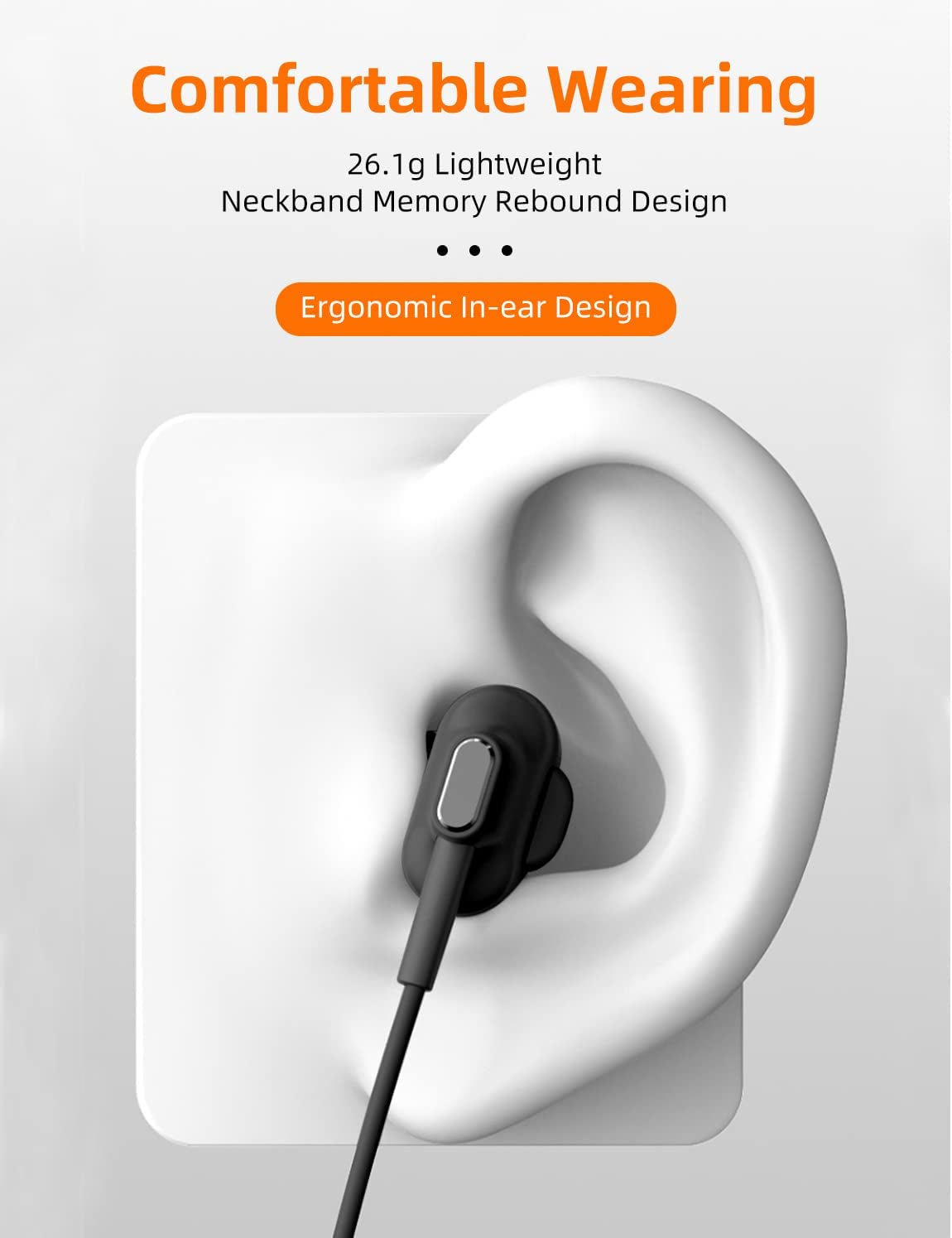 BI2 Cuffie Bluetooth Sport, Auricolari Bluetooth Con Filo, Cuffie Bluetooth Con Archetto Da Collo Magnetici, Auricolare Bluetooth Con Doppio Driver E Bass per Fitness, Running.