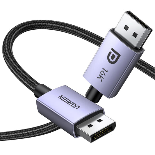 Cavo Displayport 2.1 Cavo DP 2.0 DP a DP Supporta 16K@30Hz 8K@60Hz 4K@240Hz 80Gbps HDR HDCP Compatibile Con Display Da Gioco, 3M