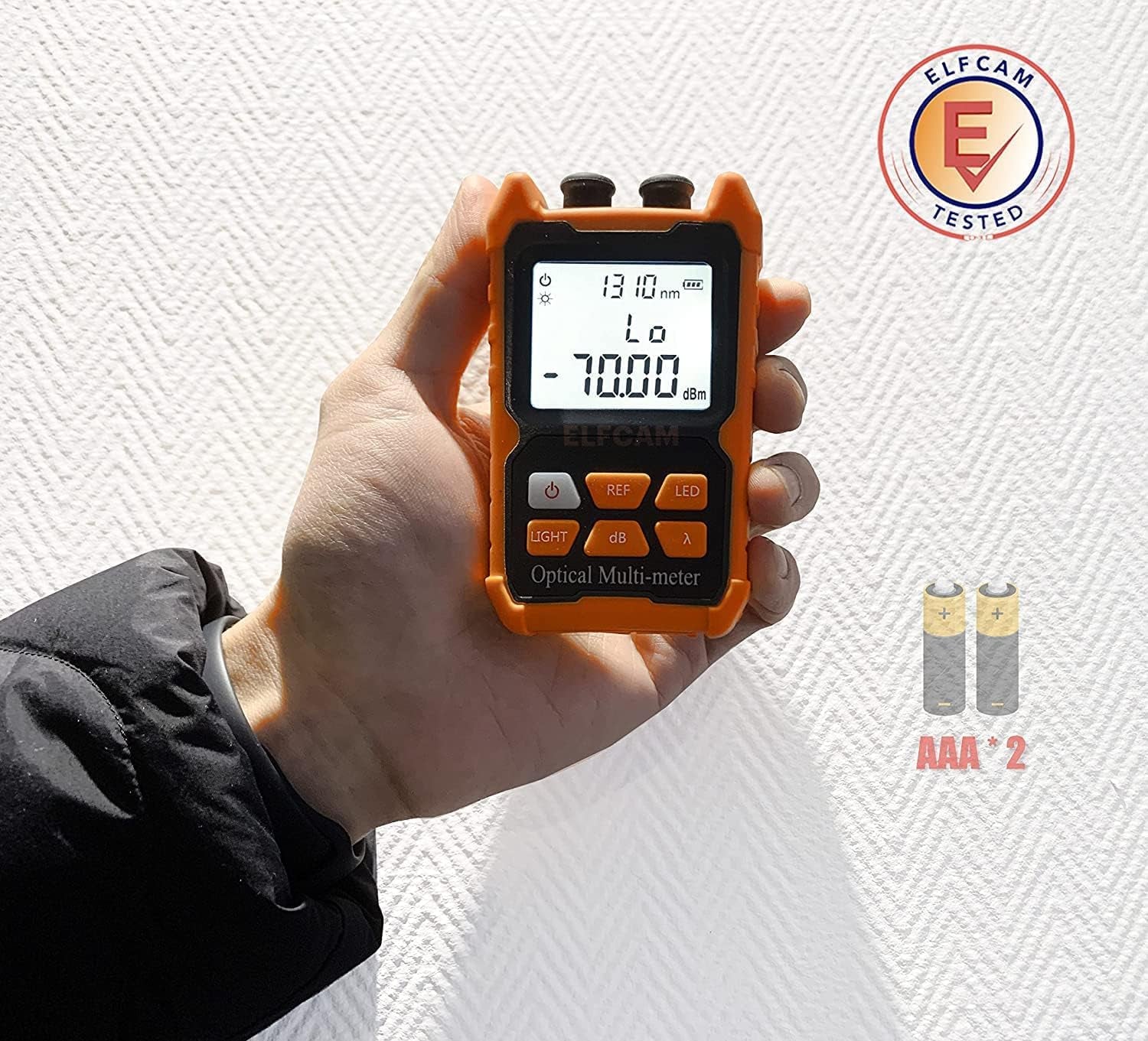 ® - E-200 Multimetro Ottico Portatile Unico, Fotometro Con VFL, Campo Di Prova: Da -70 Dbm a +6 Dbm