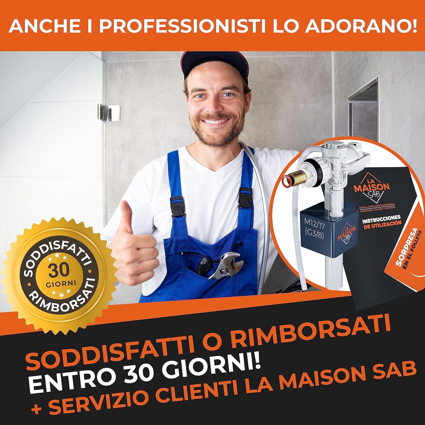 Galleggiante Cassetta Wc Riempimento Ultrarapido Facile Da Montare[Pronto All'Uso=Filtro + Istruzioni Incluse] Meccanismo Qualità Premium Fino a 1 Millione Di Innesto. Rubinetto Meccanismo Universale