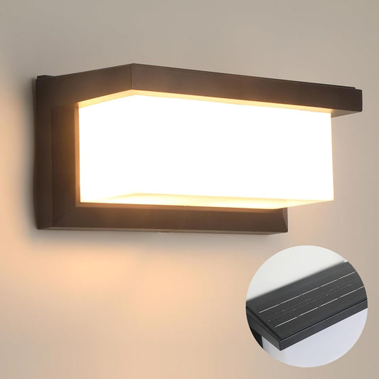 Luce Solare LED Esterno Lampada Solari Luci Esterno Con Sensore Di Movimento Applique IP65 Impermeabile Con Sensore Luce Scura Con Telecomando 3 Modalità Di Illuminazione Luce Regolabile 3 Colori