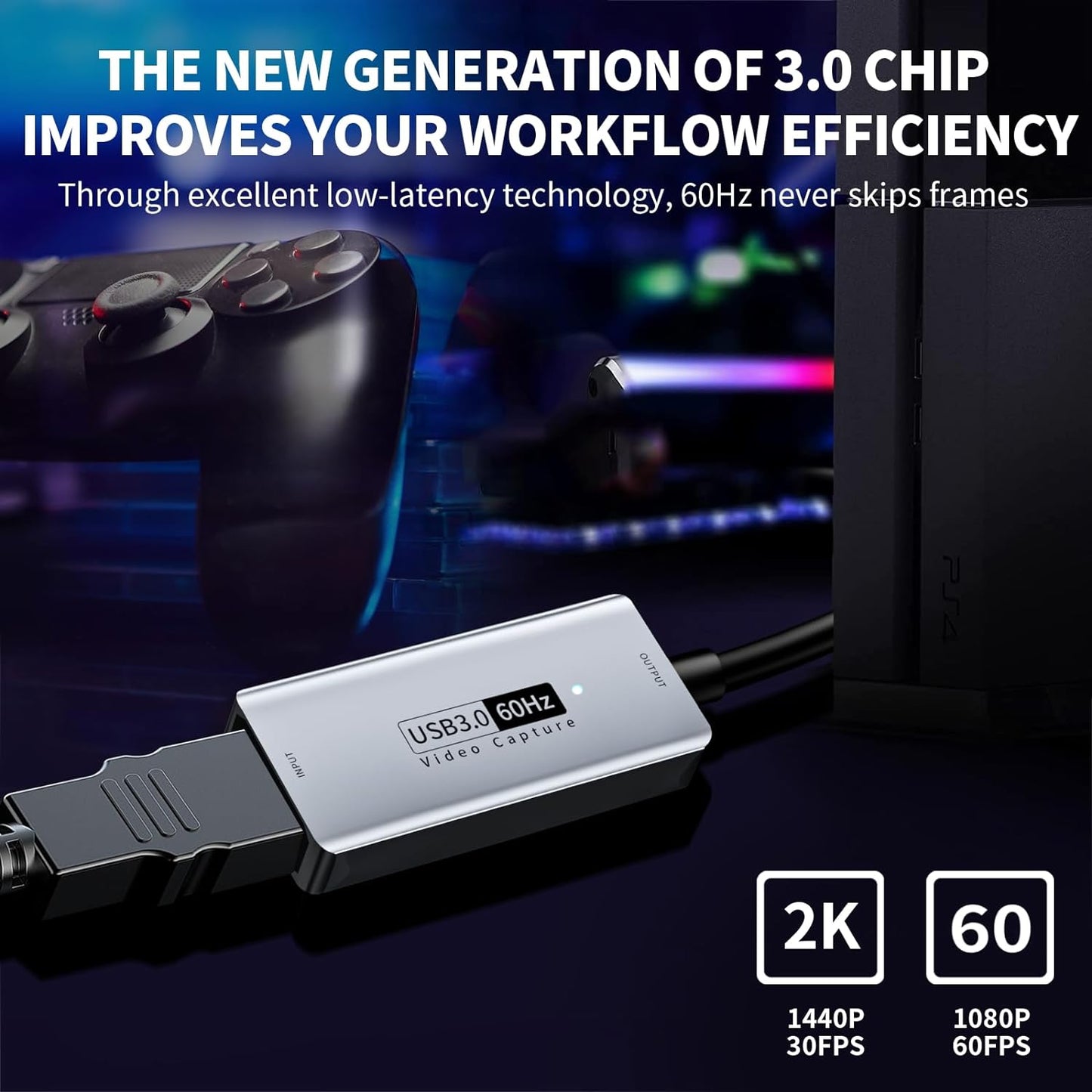 Scheda Acquisizione Video , Scheda Di Acquisizione Da 4K HDMI a USB C 3.0, 1080P HD 60Fps Grabber Audio Video in Diretta E Registrazione per Giochi, Streaming, Insegnamento, Videoconferenza