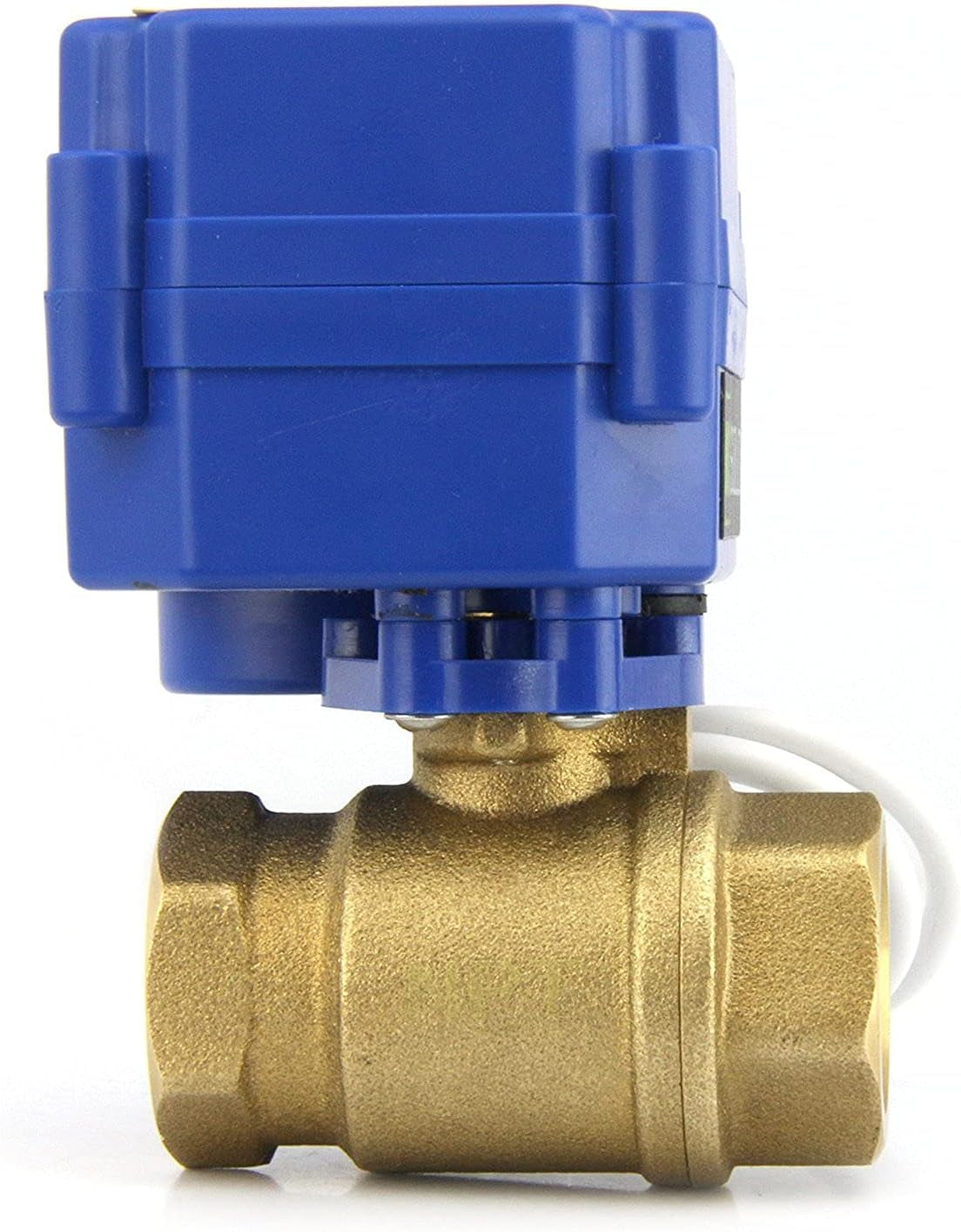 1/2" Valvola a Sfera Motorizzata Ottone Elettrovalvola, 9-24V AC/DC, 3 Fili