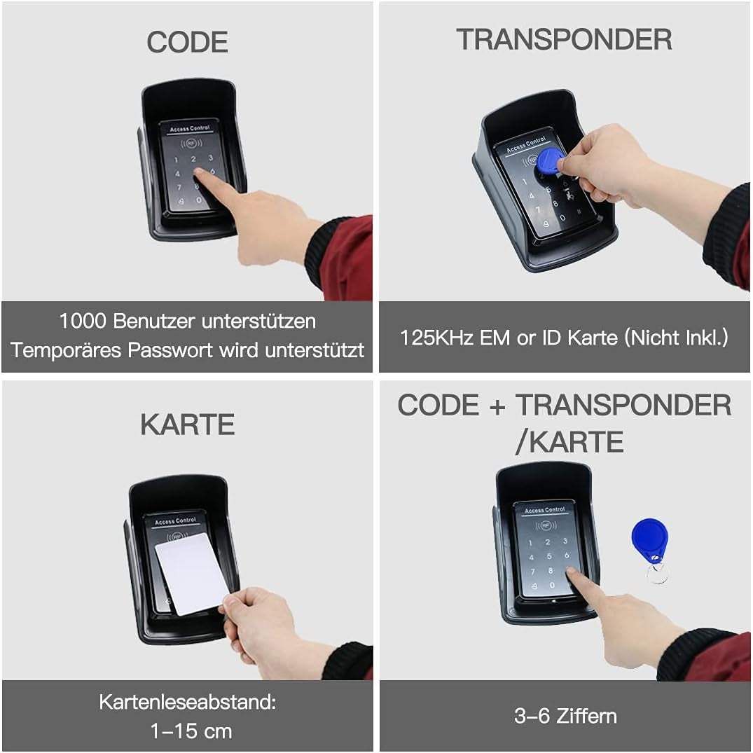 TC175P - Controllo Di Accesso Cablato Con Tastiera Digitale per Sistema Di Sicurezza PIN Con Codice Password Impermeabile