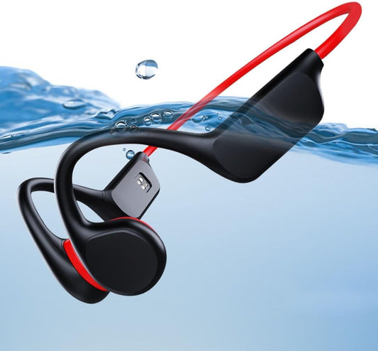 Cuffie a Conduossea, IPX8, Impermeabili, per Nuoto, Con Memoria 32G, Bluetooth 5.3, Cuffie Sportive Con Microfono Senza Fili, per Corsa, Nuoto, Ciclismo, Allenamento