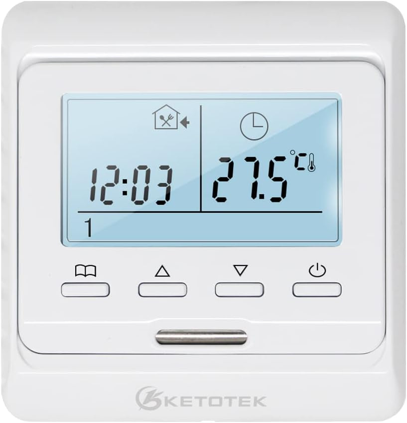 Termostato Programmabile Digitale Con Sonda LCD 220V 16A Termostato Ambiente Da Parete Riscaldamento a Pavimento Elettrico Manuale Regolatore Di Temperatura