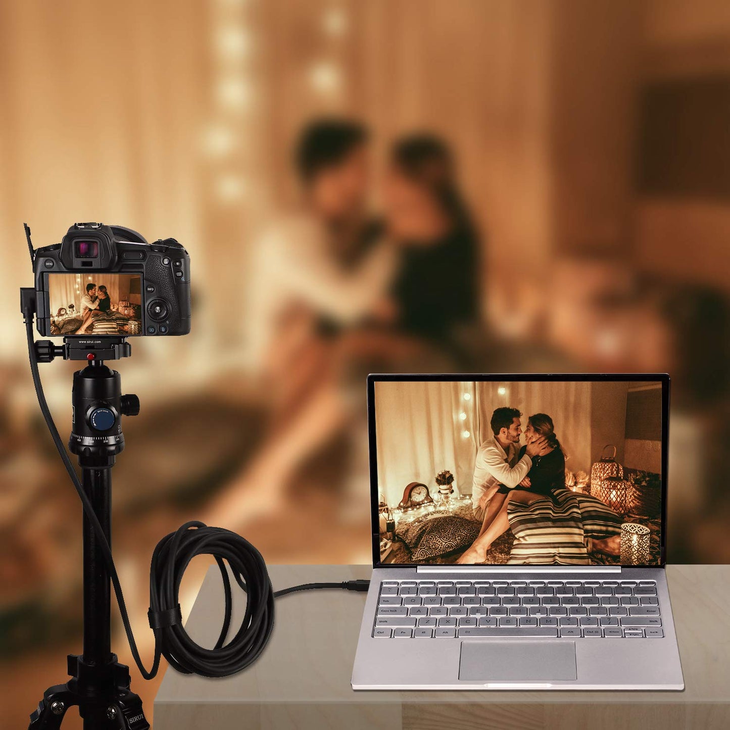 Cavo Da USB C a USB C 3.2 Gen 1, Cavo Di Ricarica E Trasferimento Dati Di Tipo C a 90 Gradi per Sony Alpha 1 A7C A7SIII A7RIV A7III A7RIII Canon EOS R5 R6 R RP G5X Mark II G7X Mark III Fuji XT3 XT4, 5