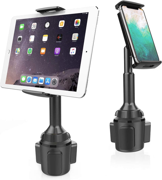 Supporto Tablet Auto Portabicchieri, Supporto per Portabicchieri Dell'Auto Compatibile Con Tablet Da 4,3-11 Pollici, Ipad Mini/Air/Pro, Iphone, Tutti Gli Smartphone
