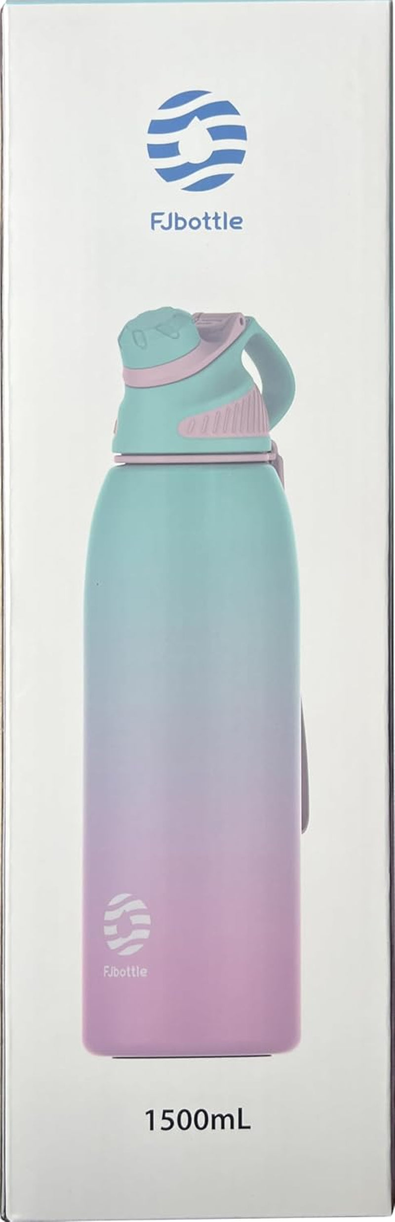 Borraccia Termica Con Tappo Magnetico 1500ML, Bottiglia Termica per Bambini - Senza Bpa/Senza Perdite Borracce Acciaio Inox per Scuola, Sport, Palestra, Ciclismo