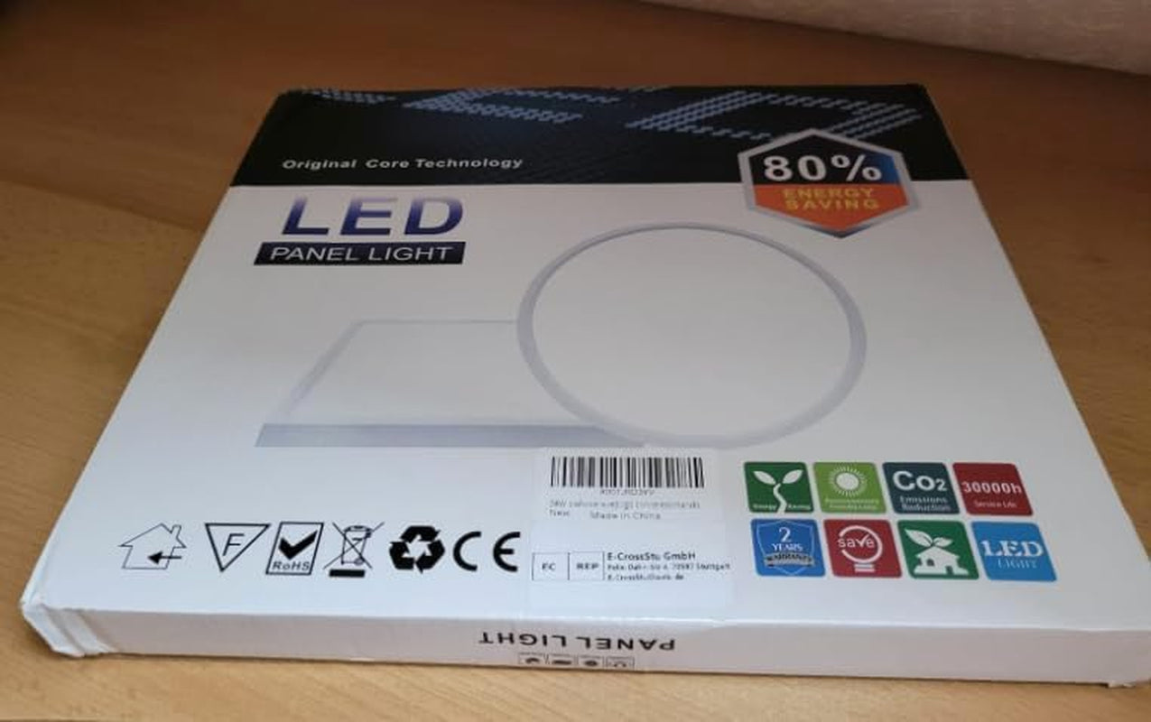 24W Plafoniera LED RGB Dimmerabile Con Telecomando, Plafoniera Pannello LED Wifi Ultrasottile 2,5Cm Lampada per Cucina Soggiorno Camera Da Letto