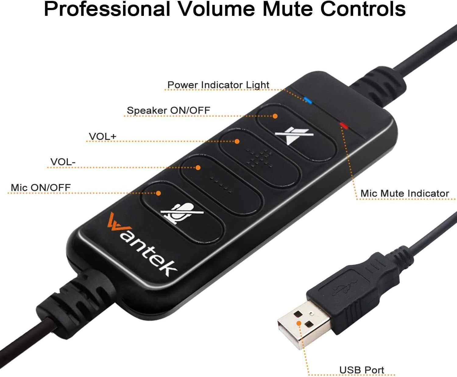601N Cuffie Mono Con Microfono E Cavo Di Cancellazione Del Rumore per Call Center Computer Computer Portatili Tablet Conferenza Online Gaming Musica Skype Team Studio Online