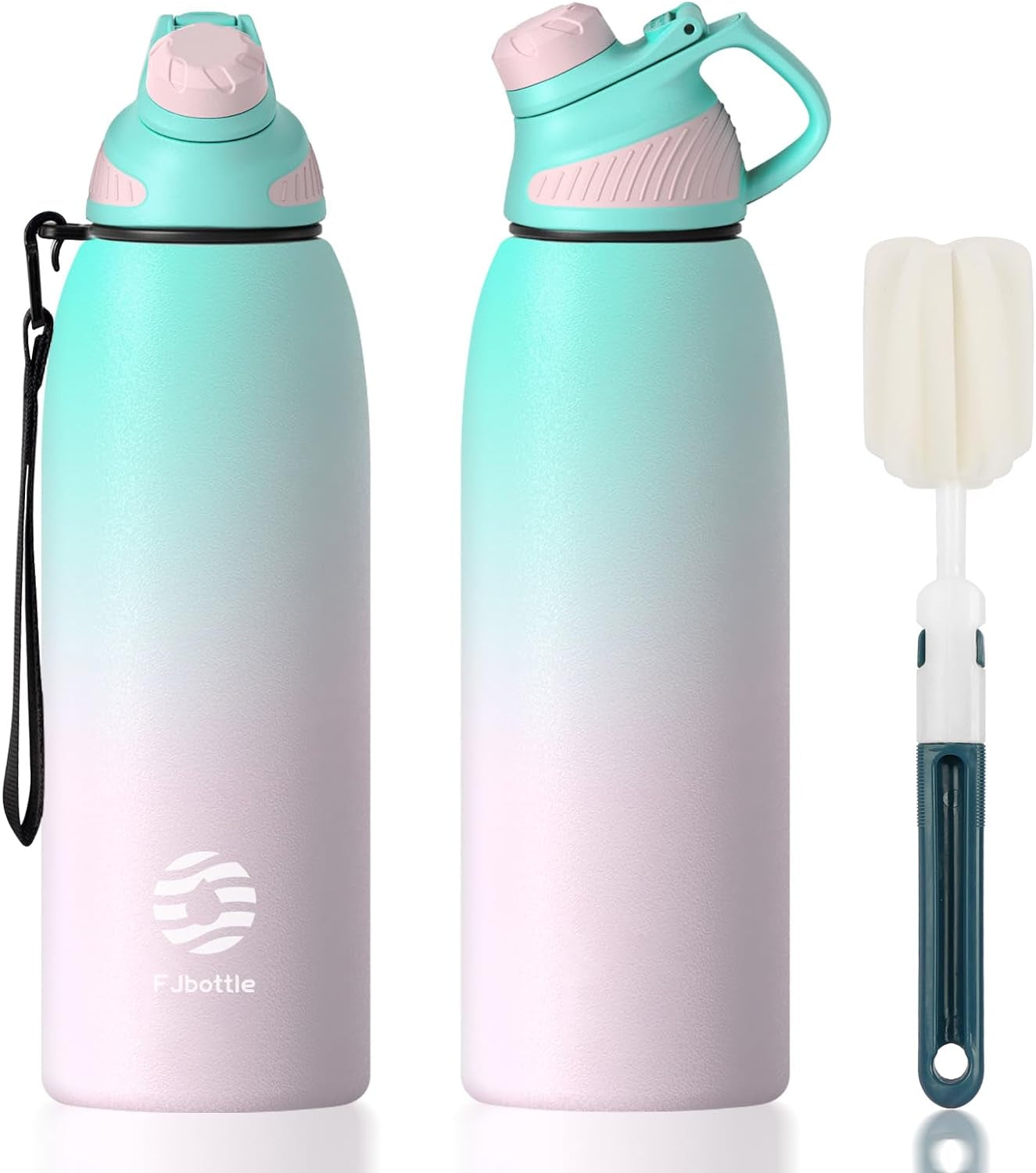 Borraccia Termica Con Tappo Magnetico 1500ML, Bottiglia Termica per Bambini - Senza Bpa/Senza Perdite Borracce Acciaio Inox per Scuola, Sport, Palestra, Ciclismo
