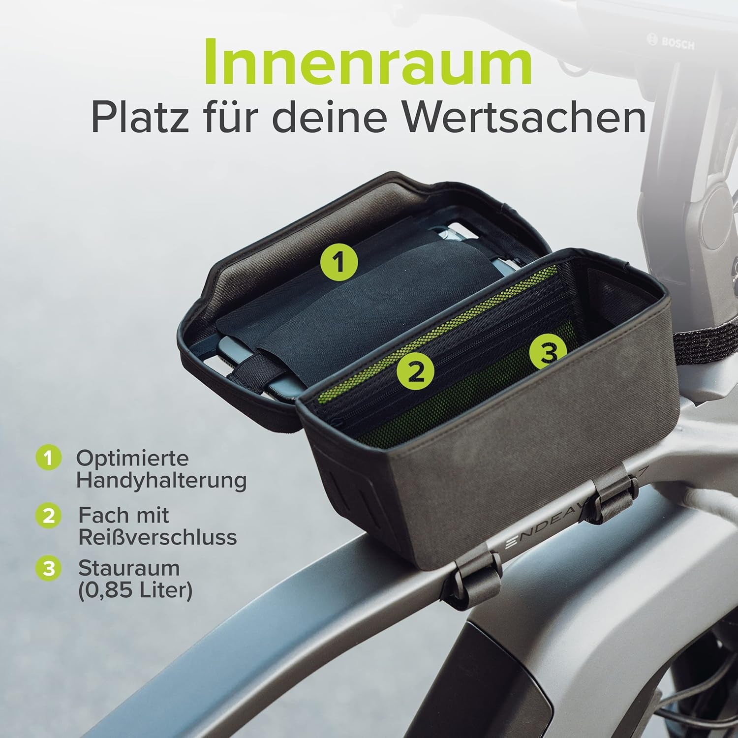 Innovativa Borsa Da Bicicletta Con Chiusura Magnetica, Funziona Come Borsa per Telaio E Borsa per Manubrio, Accessorio per Bicicletta, Borsa per Manubrio Bicicletta, Borsa per Bicicletta