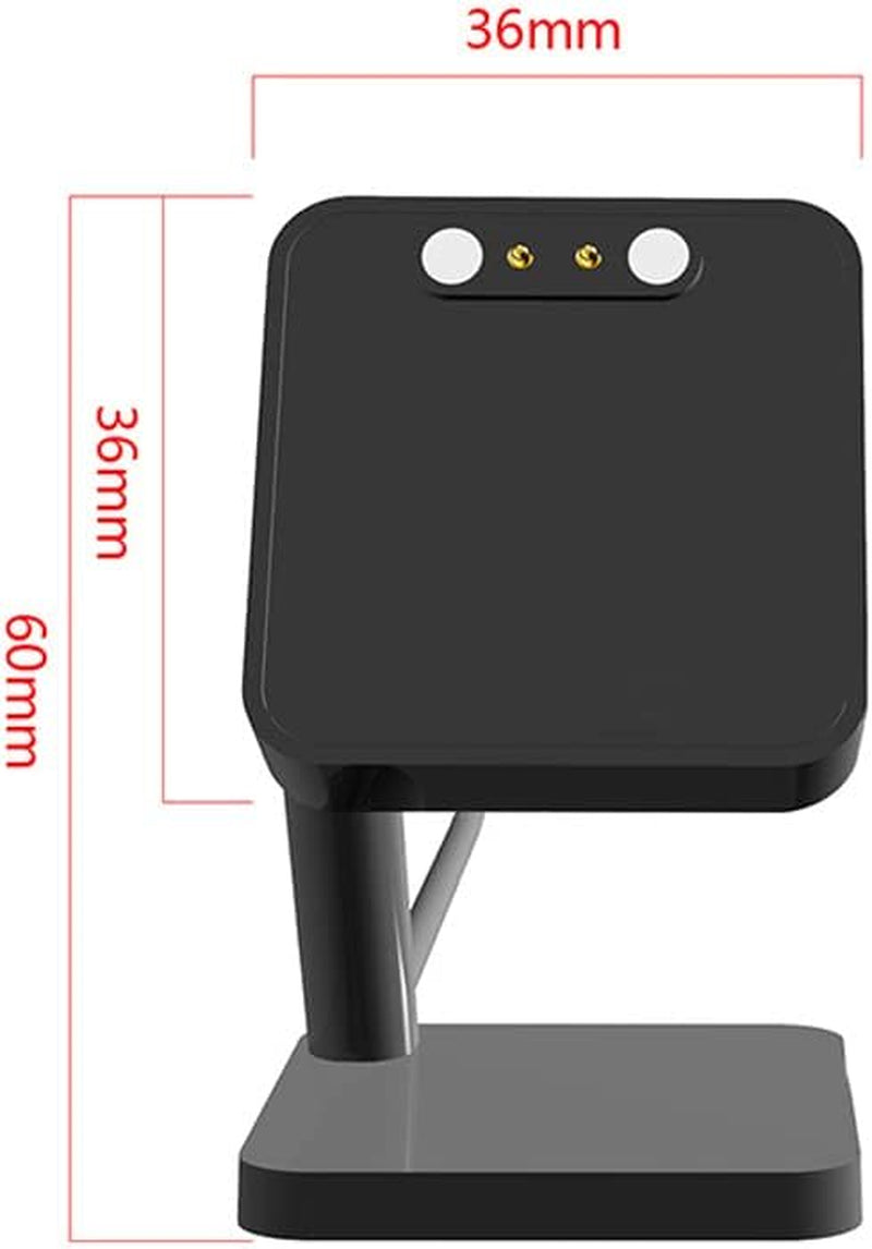 Caricatore Compatibile Con LIGE I9M Smartwatch, Cavo Di Ricarica USB in Alluminio, Ricarica Rapida per Smartwatch LIGE I9M (Nero)