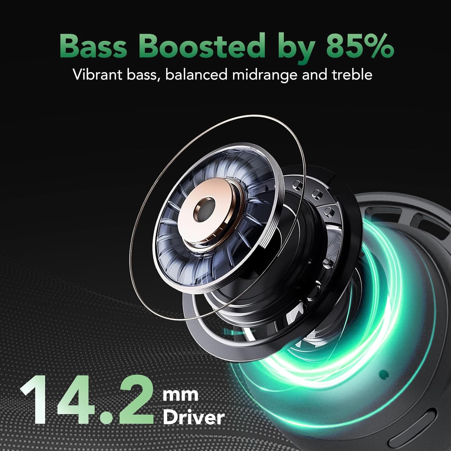 Cuffie Bluetooth, Auricolari Bluetooth 5.3, 2024 Nuovo ENC Cancellazione Del Rumore Con 4 Mic, LED Display, 60 Ore Hifi Stereo, Cuffie Wireless Bluetooth IP8 Impermeabili, USB-C Auricolare Bluetooth
