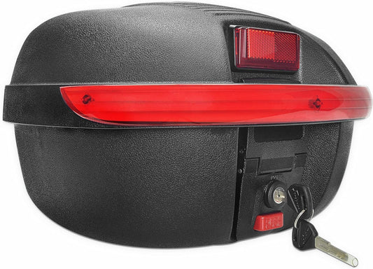 Valigetta per Bicicletta Con Serratura Da 16 Litri, Con Allarme per Portapacchi, Scatola per Bicicletta, Montaggio Sul Portapacchi, Custodia Posteriore per Bicicletta, Colore Nero