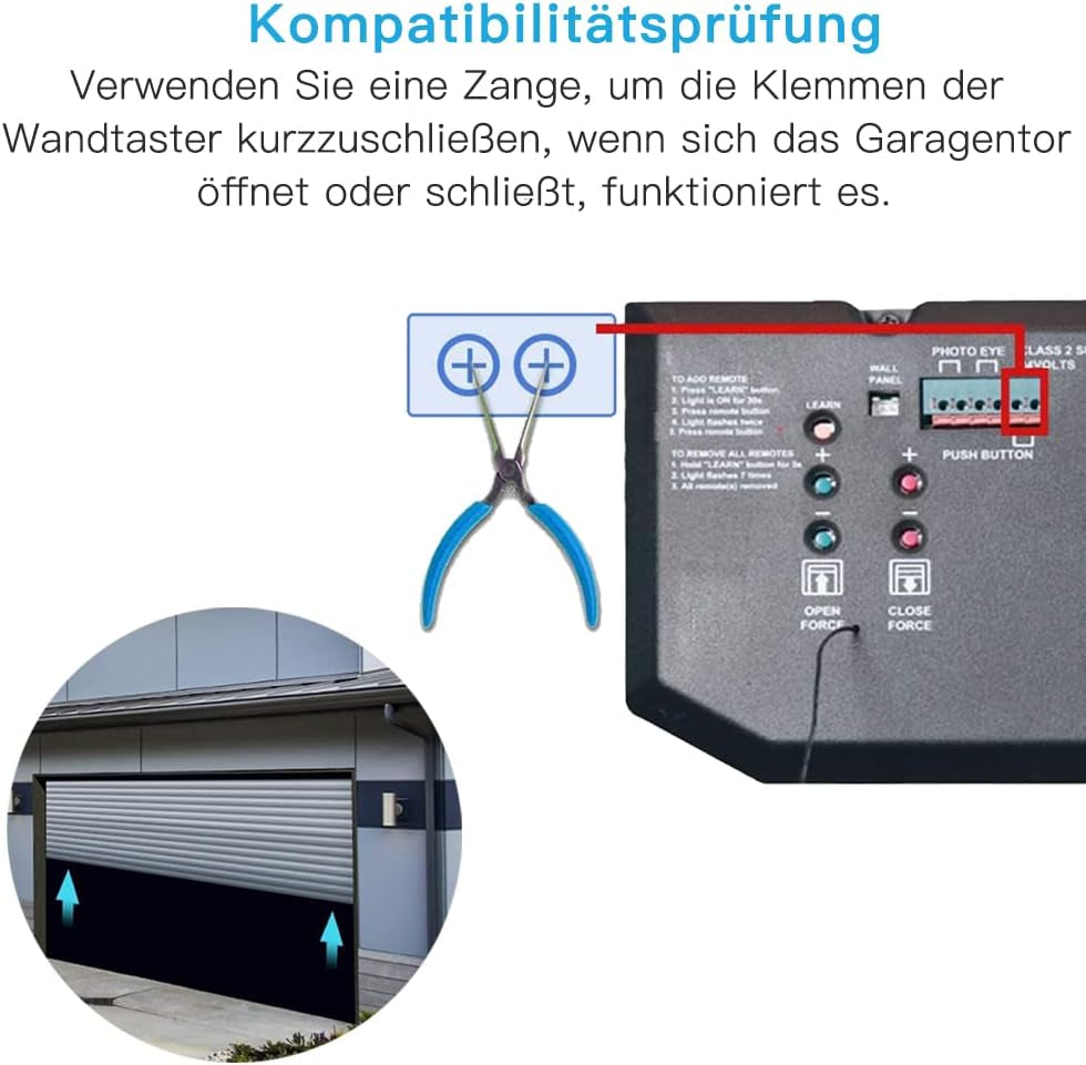 Apriporta Wifi Smart per Garage , Controllo App Smart Life, Controllo Vocale Con Alexa E Google Home, Senza Hub