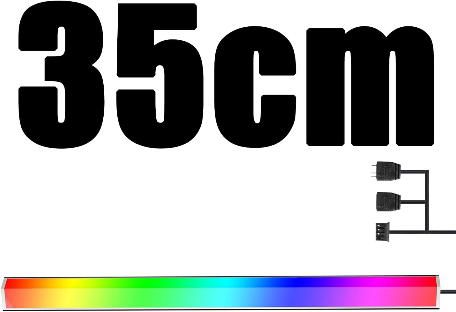 35 Cm PC RGB Striscia Luminosa per Telaio Con Ventola Di Alloggiamento Disponibile Accessori per Computer LED per Alloggiamento RGB