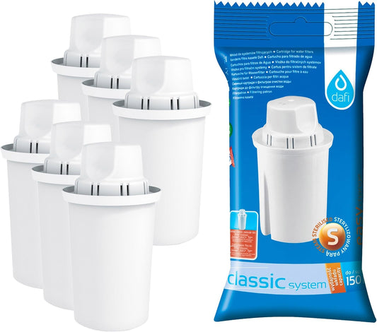 Confezione 6 Filtri per Acqua per Caraffa Brita Classic