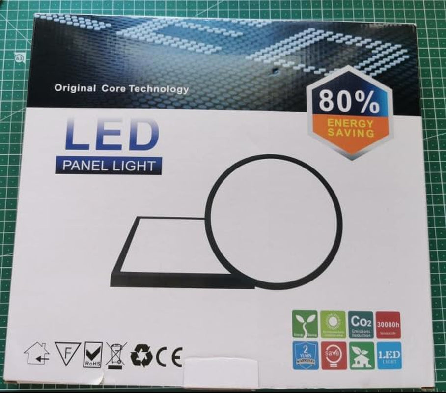 24W Plafoniera LED RGB Dimmerabile Con Telecomando, Plafoniera Pannello LED Wifi Ultrasottile 2,5Cm Lampada per Cucina Soggiorno Camera Da Letto