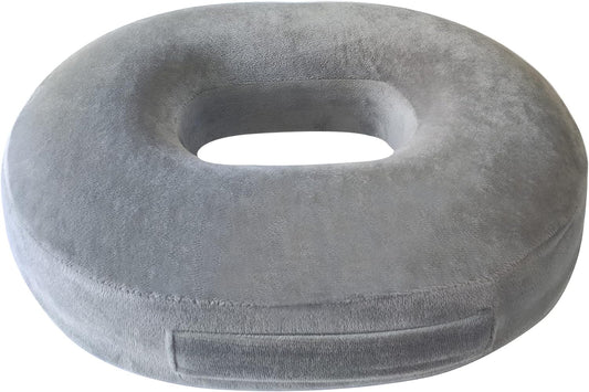 Cuscino Ortopedico Ad Anello in Schiuma Di Memoria - Cuscino a Ciambella per Emorroidi, Dolori Al Coccige, Gravidanza, Dolori Post-Parto, per Sedia a Rotelle, Auto, Ufficio