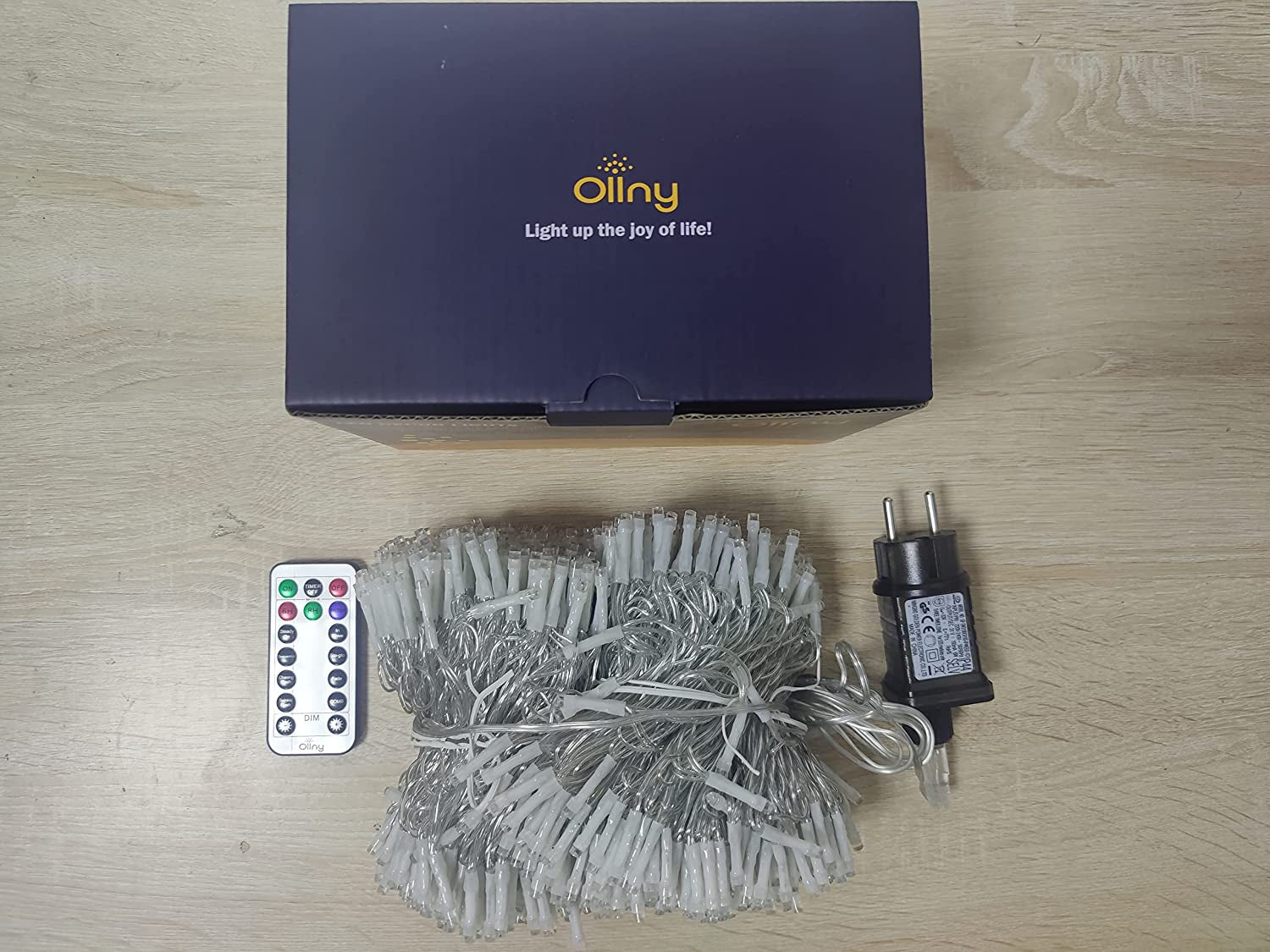 Catena Luminosa Di Natale 400 LED 40M, Luci Stringa Fata Luce Impermeabile Con 8 Modelli Di Illuminazione per Interno Ed Esterno, Feste, Matrimoni, Albero Y Giardino Decorazioni, Bianco Caldo