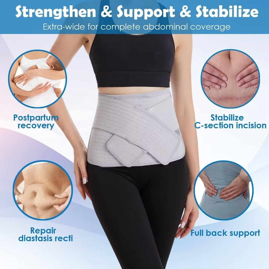 Cintura Postpartum Da Donna, Addominale Legante Post Chirurgia Belly Wrap, Sezione C Recupero Must Haves, Cintura per Cura Postnatale, Vita/Bacino Cintura per Mal Di Schiena Relief