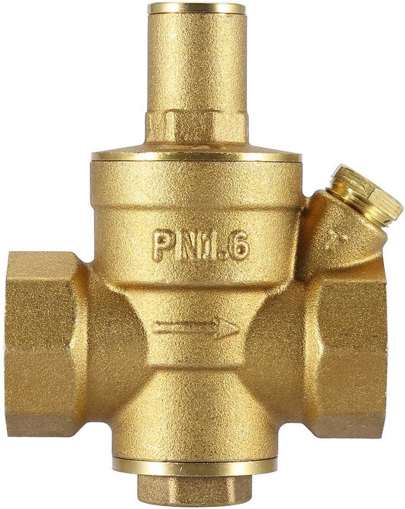 Riduttore Di Pressione Acqua, DN20 3/4" 1.6Mpa Regolatore Di Pressione Dell'Acqua in Ottone Riduttore Di Pressione