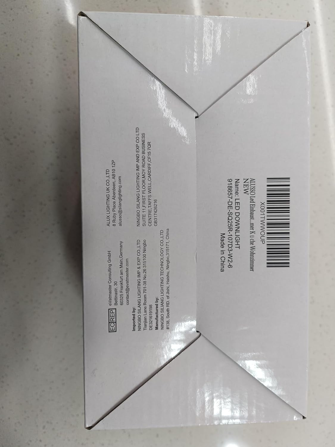 7W Ultra Slim Spot IP44 per Bagno Rotondo Nero