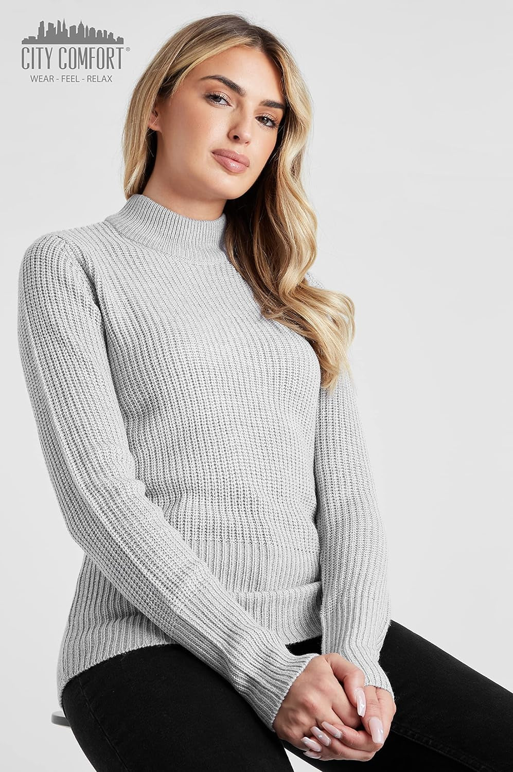 Dolcevita Donna Maglione Mockneck Basic